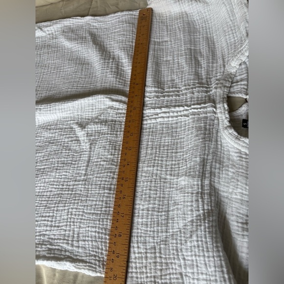 Shannon Passero cotton long sleeve white gauze shirt size small - Picture 9 of 12